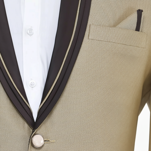 Zed Club Costume 2 pièces en polyester pour homme, coupe régulière, longue tenue de fête à simple boutonnage avec fonction respirante - Product Image 1