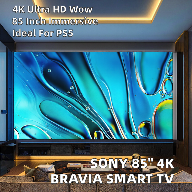 Televiseur Smart Tv  32 43 50 55 65 Inch Android 4K UHD Slim Bezel Black Television with Stand YouTube for Home