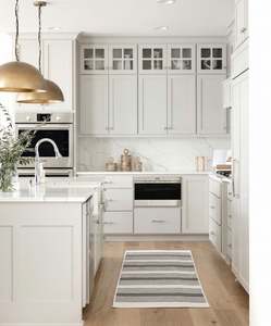 Nouvelle option pour les cuisines écologiques : Ensemble d'armoires en pierre de quartz écologique, mobilier de rangement de cuisine moderne et minimaliste - Product Image 6