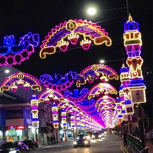 Décoration de centre commercial, lumière de décoration de Noël, lumières avec motif de Noël, cadre de poteau 2D en extérieur - Product Image 5