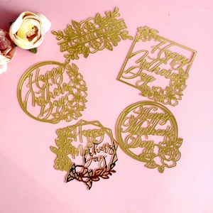 Décoration de gâteau en acrylique « Miel et Douceur » pour la fête des mères, décoration latérale de gâteau « Joyeuse fête des mères » - Product Image 2