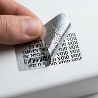 Autocollants adhésifs holographiques étanches anti-effraction pour le commerce électronique destinés aux supermarchés