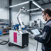 Robot de Soldadura Colaborativo con Pantalla Táctil, Fácil Configuración de Parámetros de Soldadura, Software de Soldadura Inteligente