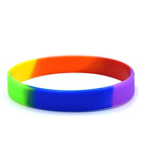 Bracelets en silicone unis et sportifs pour activités de team building et de couple, surface lisse, unisexe