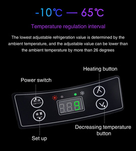 Réfrigérateurs de voiture de 8 litres, congélateur portable double usage pour voiture et maison, refroidisseur pour camping-car - Product Image 3
