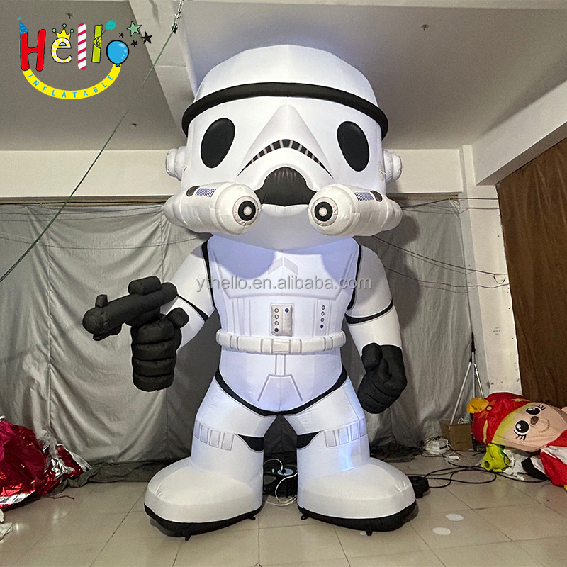 Most Popular White Inflatable Robot Model Pvc Tarpaulin Robot