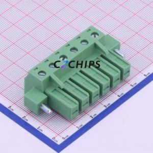 KF2EDGSKM-7.62-6P Plug-in Terminal Block P=7.62mm Connector Plug Screw Fixing 1x6P 7.62mm - Product Image 1