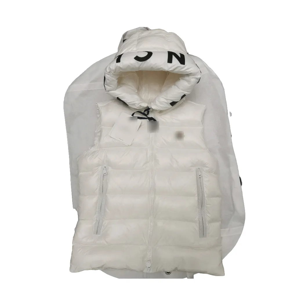 2022 Gilet Down Half Custom Plus Size Padded Sleeveless Bubble Designer Winter Jacket Men Brown Cropped Wholesale Softshell Vest