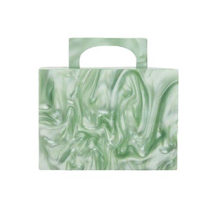 2020 pochette en résine aspect marbre de luxe/sac à main Style de vente chaude - Product Image 4