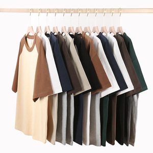 Nouveautés MT2536 – T-shirt Vintage à Manches Raglan Color Block 320 GSM pour Hommes et Femmes – Ventes Flash - Product Image 1