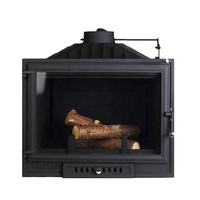Poêle à bois moderne en fonte de fer massif pour l'intérieur, idéal pour une surface de chauffage de 80 à 100 m²
