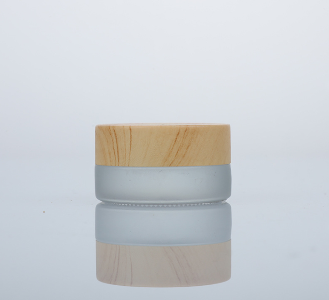 ขวดพลาสติกฝ้า ฝาไม้ไผ่