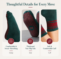 Chaussettes de Pilates mi-mollet personnalisées pour femmes avec logo, chaussettes de yoga antidérapantes respirantes et confortables, chaussettes de fitness personnalisées