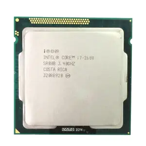 库存原始良好状态英特尔酷睿 I7 2600/SR00B 使用 cpu LGA1155 I7-2600