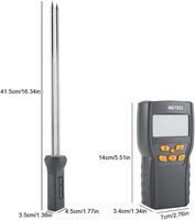 Humidimètre numérique portable à sonde longue pour céréales (blé, maïs, riz) – Testeur d'humidité très demandé