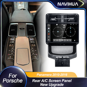 หน้าจอแสดงผลดิจิตอล NaviHua สำหรับรถยนต์ พร้อมแผงควบคุมแอร์ สำหรับอัพเกรดแอร์หลังรถยนต์ Porsche Panamera - Product Image 5