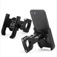 Support de téléphone portable réglable et flexible en alliage d'aluminium pour guidon de moto ou vélo électrique, fixation arrière pour navigation