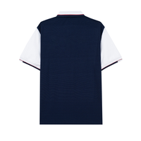 Polos à manches bicolores pour hommes Mélange de coton de qualité supérieure 220 GSM Coupe moderne Abordable Idéal pour les uniformes