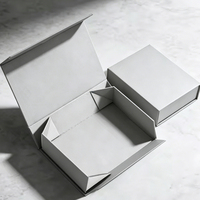 Boîte d'emballage de parfum élégante en papier rigide pliable personnalisée avec fermeture magnétique pour vêtements et cadeaux