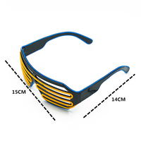 Nouveau modèle chaud LED lunettes rougeoyantes lunettes de soleil lueur de noël avec lumière clignotante pour décorations de fête et Costumes