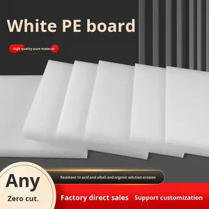 PEボード乳白色食品グレード耐摩耗性低温耐性カスタムパンチプラスチックシート - Product Image 2