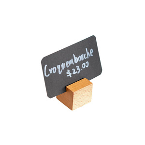 Présentoir en bois massif pour étiquettes, porte-cartes, support d'affichage pour supermarché, support publicitaire pour étiquettes de <span class=keywords><strong>prix</strong></span>, panneau signalétique pour gâteaux - Product Image 1