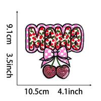 Patchs brodés personnalisés à thermocoller, thème dessin animé amusant Flamant rose Verre à vin Crème glacée, pour vêtements et chapeaux, vente en gros