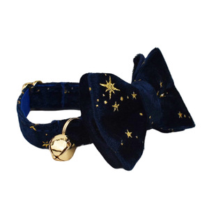 Collier élégant en velours pour <span class=keywords><strong>chat</strong></span> et chien, assorti d'un nœud papillon détachable et d'une clochette, accessoire décoratif mignon pour le cou des chats et des chiens - Product Image 4