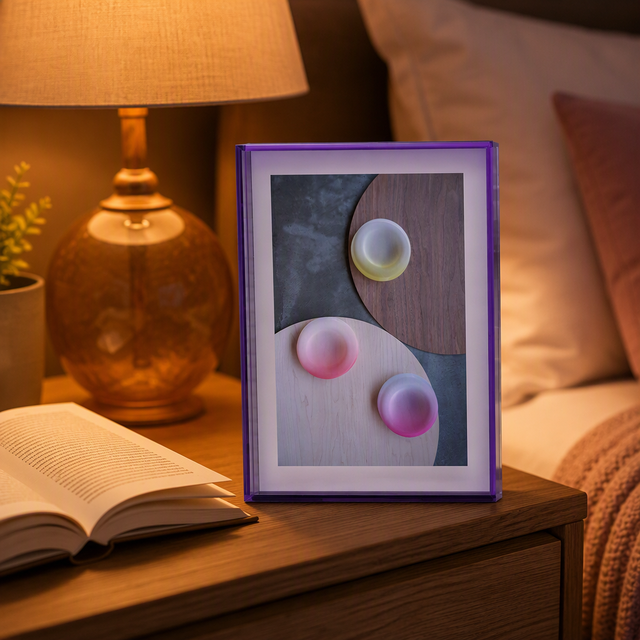 Acrylic F Rectangle Suspension Hollow Photo Frame with Logo Magnet Print Plant Specimen Wall Frame Creative Decorative Painting