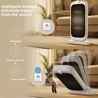 Système de sécurité domestique, capteur intelligent de vibration Zigbee, application de contrôle à distance, détection d'inclinaison sur les axes XYZ, alarme, batterie CR2450, fonctionnement de 12 mois