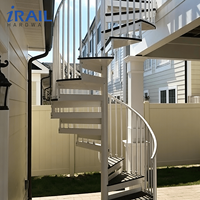 Rampe d'escalier en acier inoxydable, garde-corps droit sur mesure pour escalier, balustrade moderne en verre trempé pour intérieur/extérieur