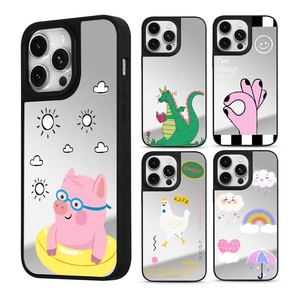 Tùy Chỉnh Máy Ảnh Thương Hiệu Dễ Thương Cho <span class=keywords><strong>Iphone</strong></span> 15/14/13 Pro Max Trường Hợp UV In Ấn Gương Điện Thoại Di Động Bìa PC Dán Lại Điện Thoại Di Động Trường Hợp - Product Image 3