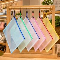 Pochette transparente en PVC anti-eau avec broderie personnalisée, idéale pour le voyage, le rangement de cosmétiques, ou comme sac à broderie plat transparent.