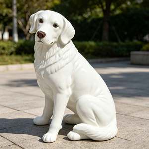 Esculturas de Animales Hechas de Resina Personalizadas, Perros <span class=keywords><strong>Labrador</strong></span>, Aptas para Decoración del Hogar y Jardín - Product Image 4