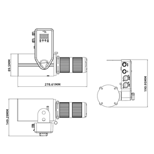 50W 2-en-1 Blanc Chaud et Froid 25 ° -40 °   ou 50 ° -60 °   Zoom Profile Spotlight Original Lumen Radio Wireless DXM Ellipsoidal Stage Lighting - Product Image 2