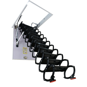 Escalera Telescópica Plegable Invisible de Acero Semiautomática para Interiores, Escalera para Áticos, Villas y Dúplex - Product Image 4