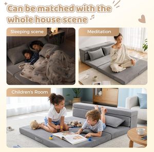 Tri-Fold Futon <b>Mattress</b> <b>Foldable</b> Japanese Floor Sleep High-Density Foam Bed Mat Nap Pad & Lounger the Premium High-density Foam - Product Image 2