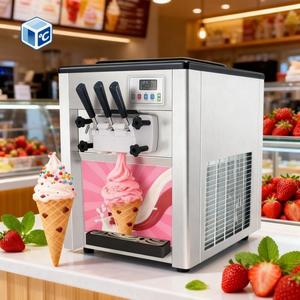 Machine à <span class=keywords><strong>glace</strong></span> <span class=keywords><strong>Ninja</strong></span> personnalisée 16-20l/H en acier inoxydable 304 automatique commerciale à 3 saveurs - Product Image 2