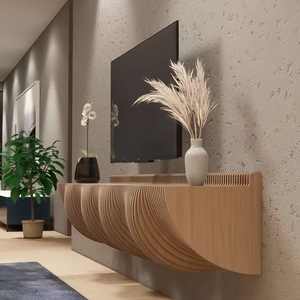 Étagère décorative flottante en bois de luxe ML-WD042, qualité stable pour chambre, entrée, café, manoir - Product Image 6