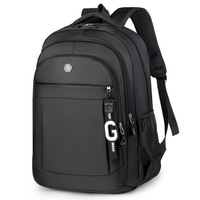Mochila Unisex Estilo Coreano, Impermeable, de Poliéster, para Portátil, para Estudiantes y Viajeros, Diseño Elegante, Casual y Ejecutivo para Extranjeros