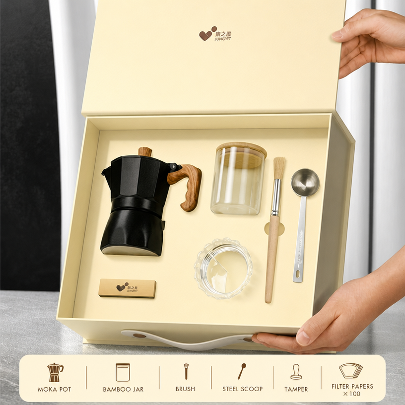 Black 6-piece set, dual-valve version