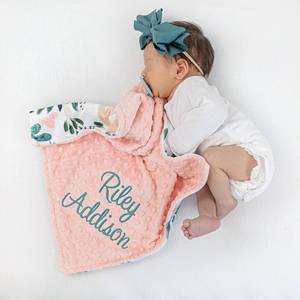 Top Ranking Nome Personalizado Cobertor Grosso Lã Cama Sofá Home Decor Sólido Lance Cobertores Do Bebê - Product Image 1