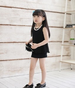 Ropa Infantil al por Mayor, Último Diseño, Vestido de Fiesta sin Mangas con Malla para Niñas, de Fabricante Chino - Product Image 3