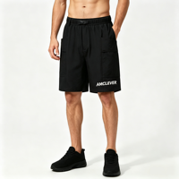 Shorts tactiques cargo pour homme AMLClever, en nylon ripstop durable et élasthanne, avec poches profondes, pour activités de plein air
