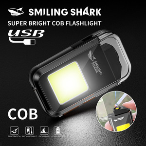 ไฟฉายทรงซังข้าวโพดฉลามแบบชาร์จไฟ USB ได้สำหรับตั้งแคมป์กลางแจ้ง - Product Image 1