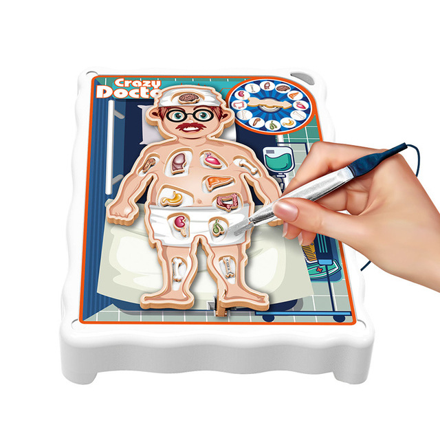 BGL Fun Game Operation Doctor Toy Suit Plastic Human Body Structure Organ Puzzle Kits for Kids Biology Education Materials