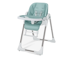 Chaise haute pliable multifonctionnelle nordique pour bébés, table à manger pour nourrissons de 0 à 12 mois