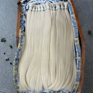 Extensions de cheveux humains vierges lisses de 40 pouces en gros, 613 blond russe, cuticules alignées, mèches provenant d'un fournisseur vietnamien - Product Image 3