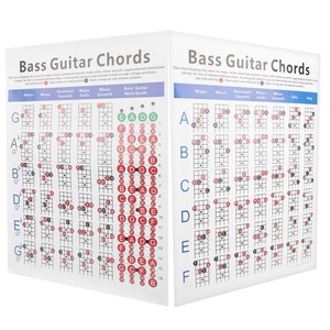 แผนภูมิคอร์ด<span class=keywords><strong>กี</strong></span>ตา<span class=keywords><strong>ร์</strong></span><span class=keywords><strong>เบส</strong></span> <span class=keywords><strong>4</strong></span> <span class=keywords><strong>สาย</strong></span> แบบอิเล็กทริก สำหรับฝึกฝนและอ้างอิง เหมาะสำหรับผู้เริ่มต้น - Product Image 1