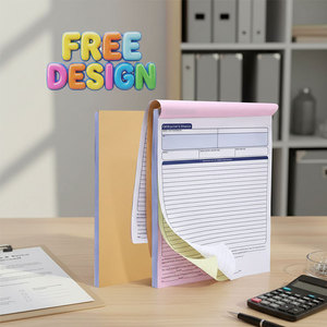 Carnet de commandes NCR personnalisé en gros, 2 ou 3 feuillets, factures autocopiantes, formulaires de livraison, carnets A4 A5, formulaires de reçu pour entrepreneurs sur <span class=keywords><strong>site</strong></span> - Product Image 1